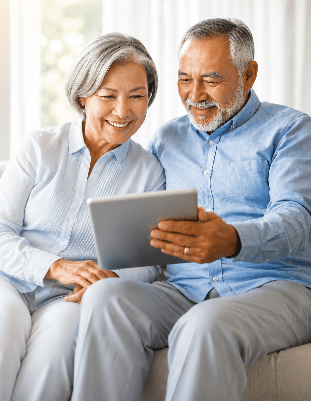 Texas seniors reviewing Medicare options with a Medicji advisor